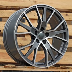 Jante Audi 22x10 ET26 5x112 - Grey Polished Half Matt