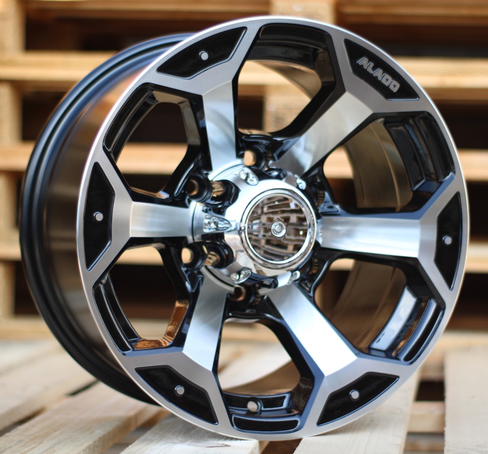 Jante 4X4 15x10 ET-44 6x139,7 - Black Polished