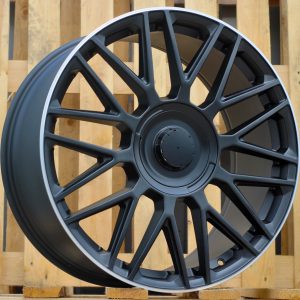 Jante Mercedes 20x8,5 ET38 5x112 - Black Half Matt+Polished Lip