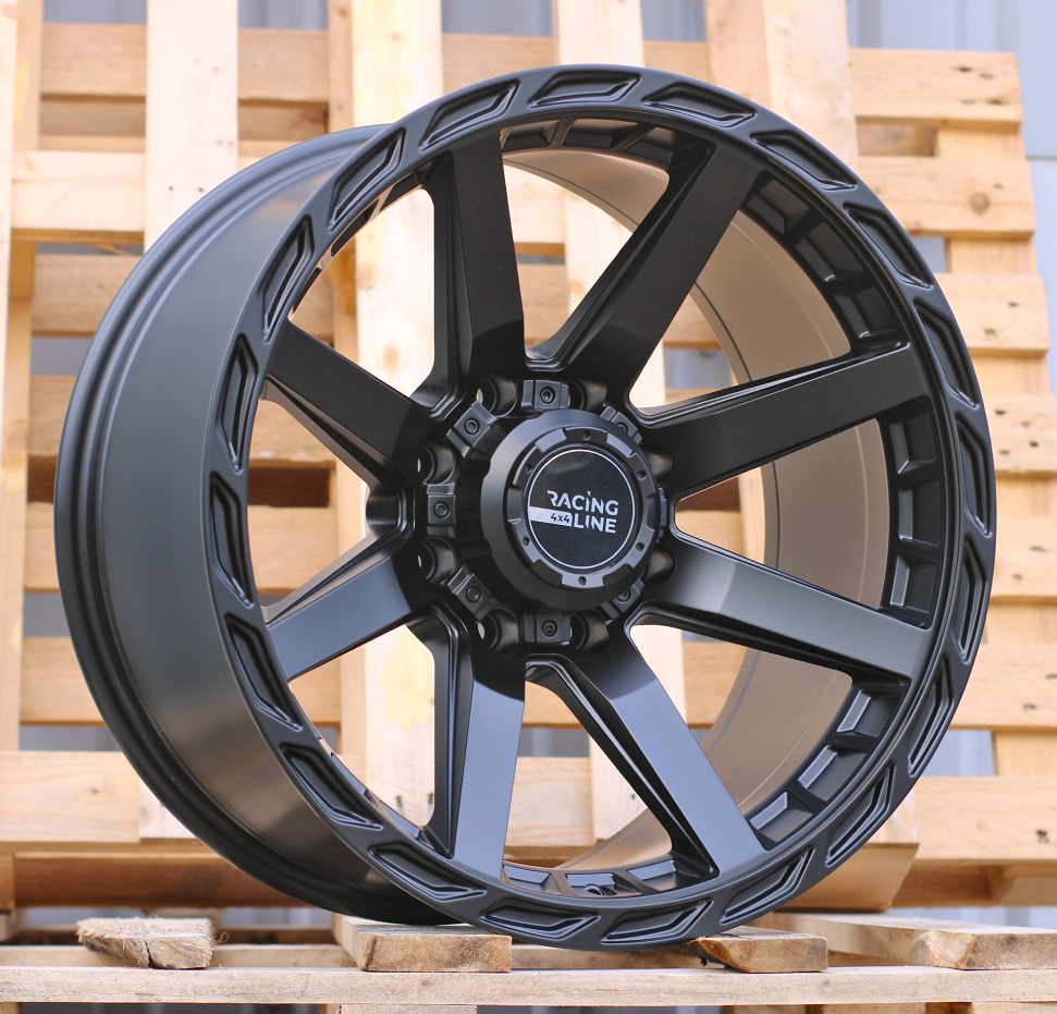 Jante 4X4 20x10 ET-18 8x165,1 - Black Half Matt