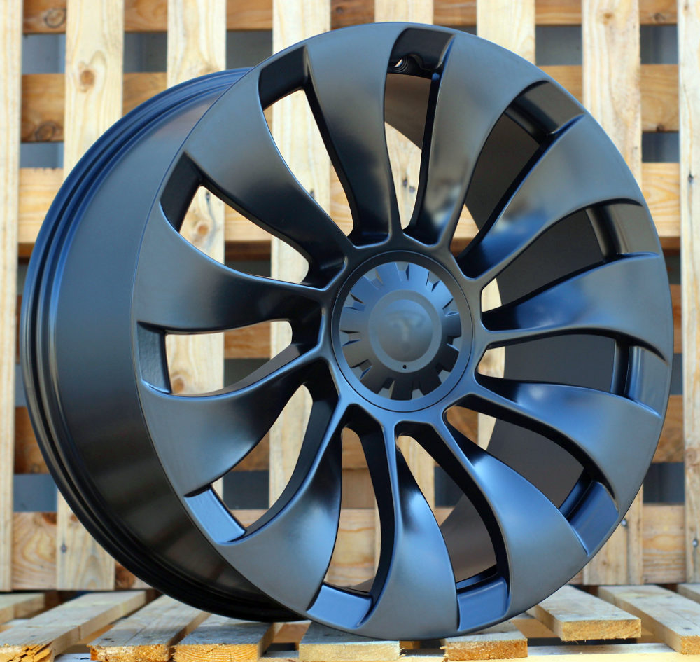 Jante Tesla 21x10,5 ET48 5x114,3 - Black Half Matt