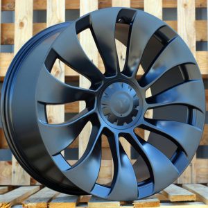 Jante Tesla 21x9,5 ET40 5x114,3 - Black Half Matt