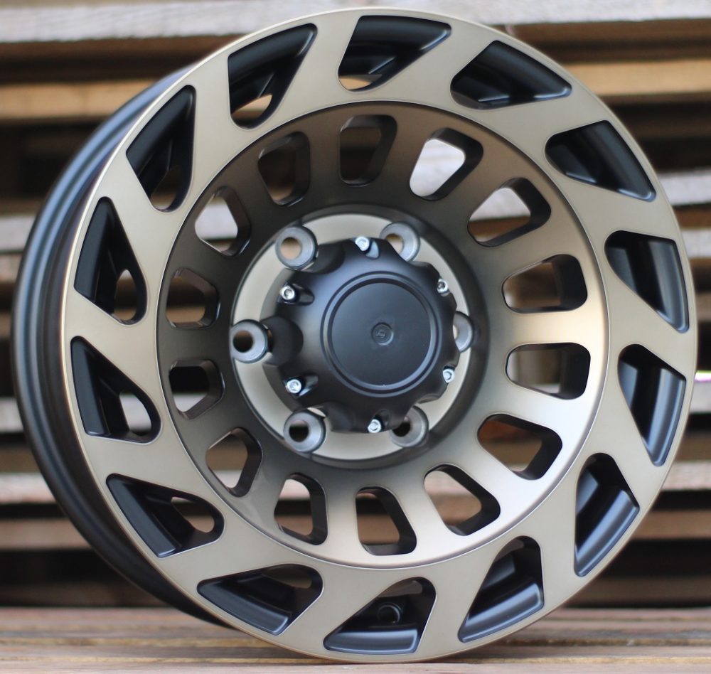 Jante 4X4 15x8 ET-10 6x139,7 - Black+Bronze Polish