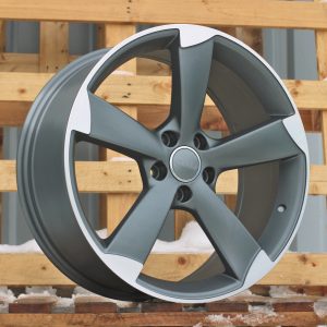 Jante Audi 17x7,5 ET35 5x100 - Grey Polished Half Matt
