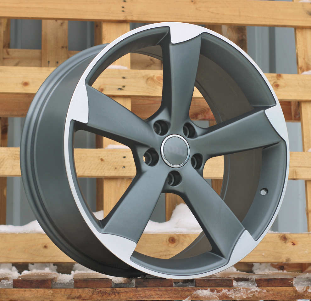 Jante Audi 17x7,5 ET35 5x100 - Grey Polished Half Matt