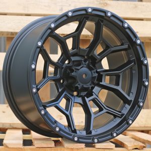 Jante 4X4 15x8 ET-10 6x139,7 - Black Half Matt