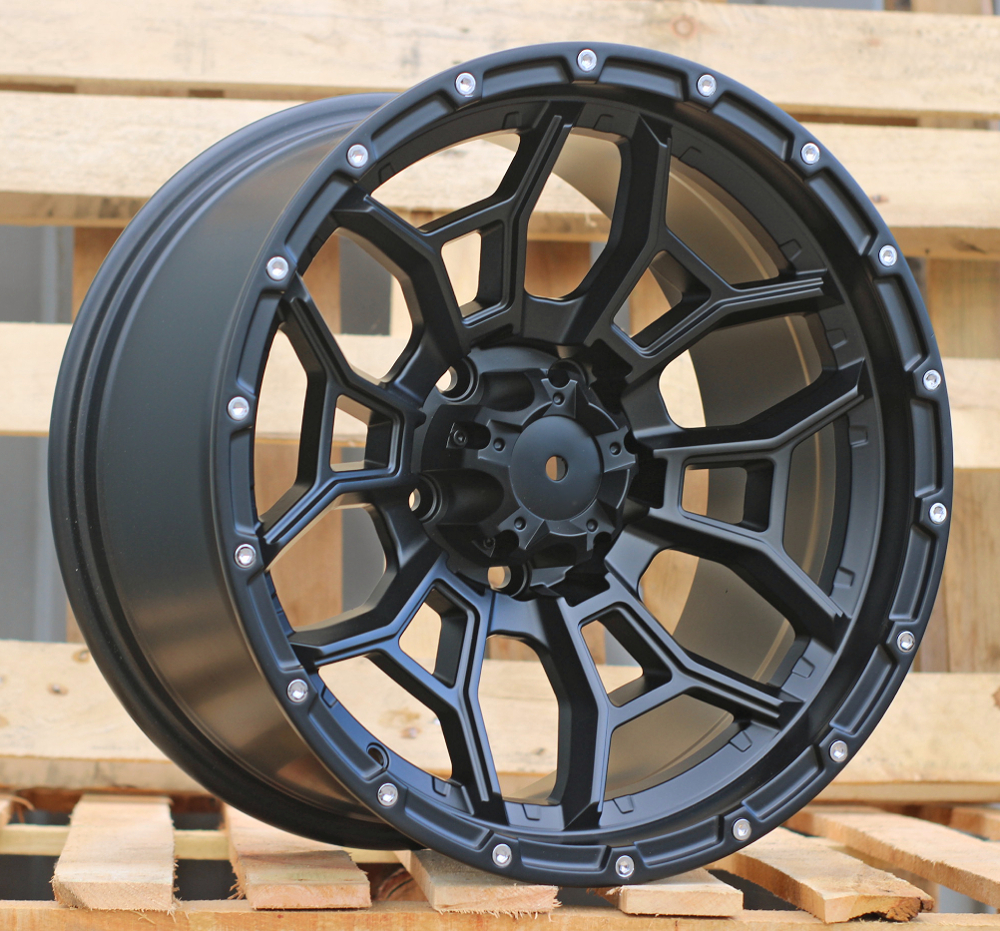 Jante 4X4 15x8 ET-10 6x139,7 - Black Half Matt