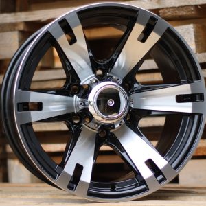 Jante 4X4 16x8 ET-10 5x114,3 - Black Polished
