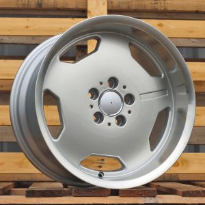 Jante Mercedes 17x8 ET35 5x112 - Silver+Polished Lip