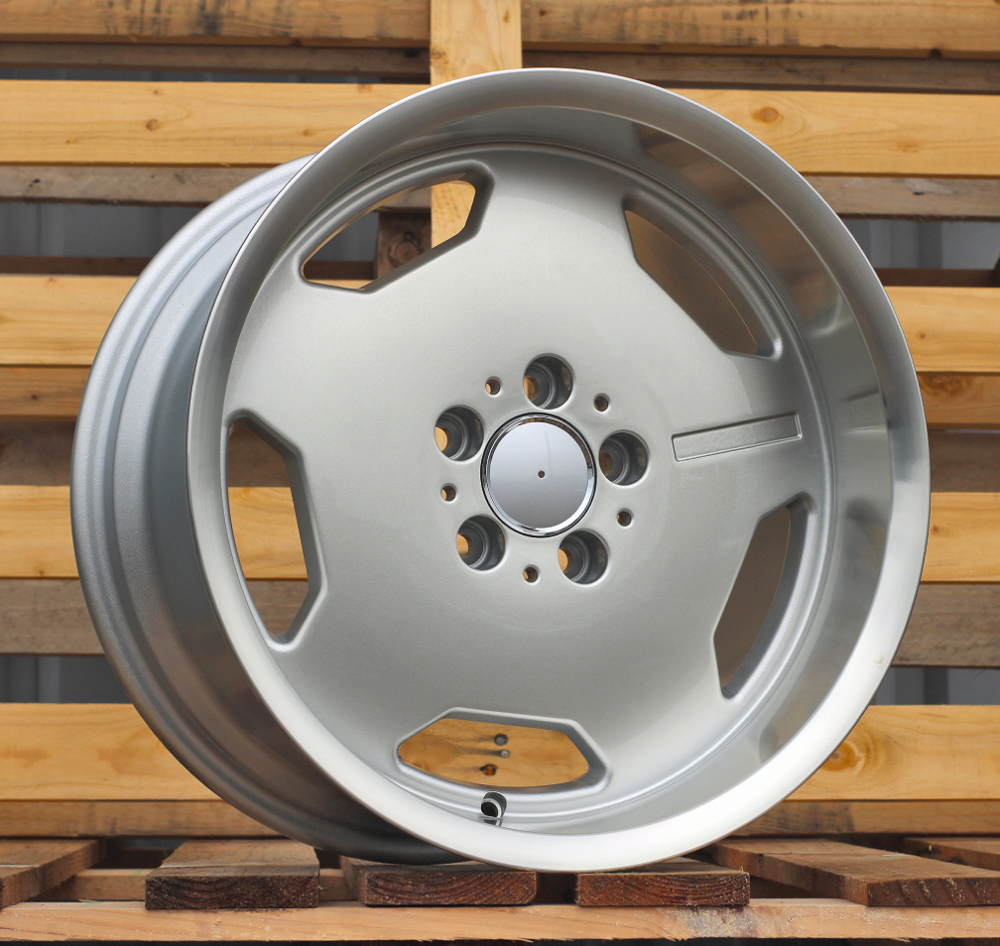 Jante Mercedes 17x7,5 ET35 5x112 - Silver+Polished Lip