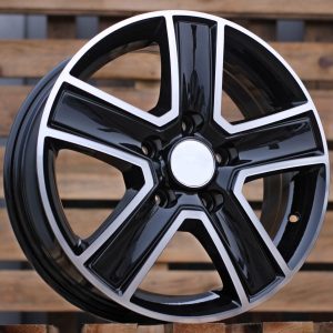 Jante Volkswagen 16x6,5 ET45 5x120 - Black Polished