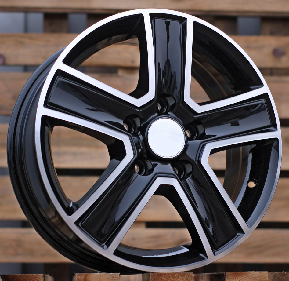 Jante Volkswagen 16x6,5 ET45 5x120 - Black Polished