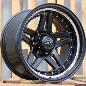 Jante 4X4 15x10 ET-44 6x139,7 - Black Half Matt+Polished Lip