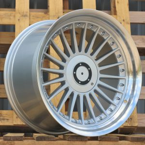 Jante BMW 18x10 ET20 5x112|5x120 - Silver+Polished Lip
