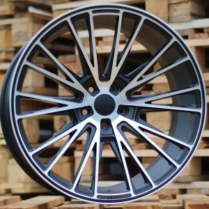 Jante HAXER 20x8,5 ET26 5x112 - Black Polished Half Matt+Powder Coating