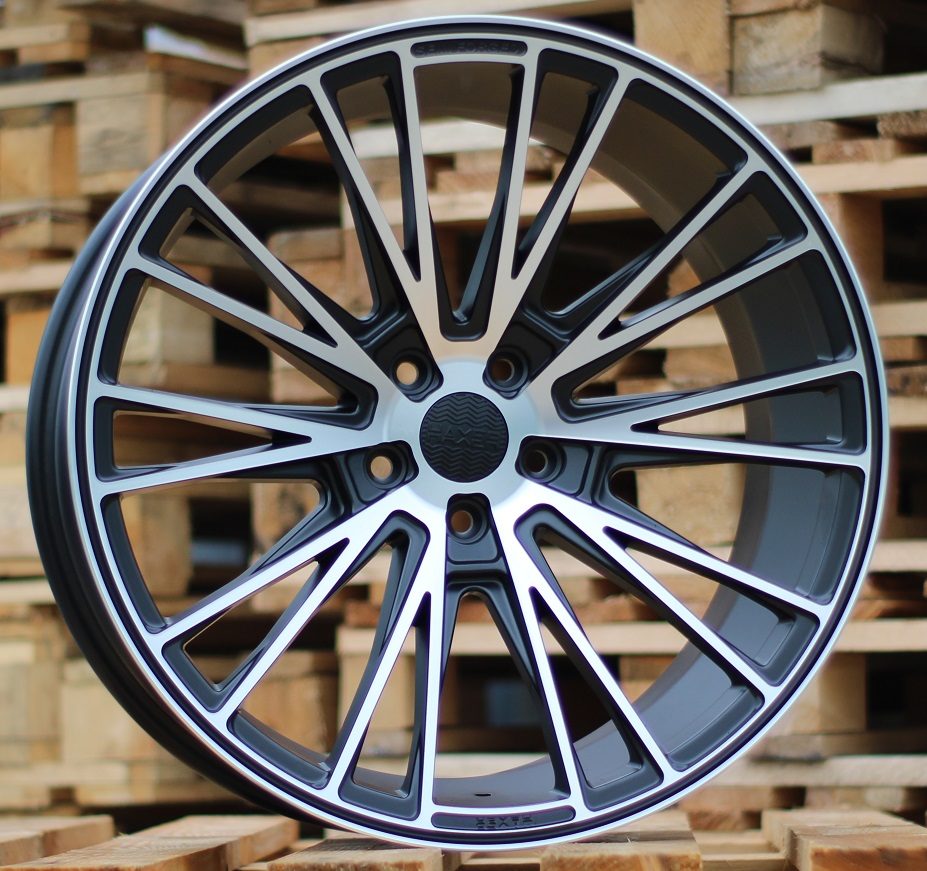 Jante HAXER 20x8,5 ET26 5x112 - Black Polished Half Matt+Powder Coating