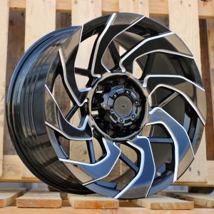 Jante 4X4 17x9 ET 6x139,7 - Black+Milling