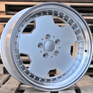 Jante Mercedes 17x8 ET25 5x112 - Silver+Polished Lip