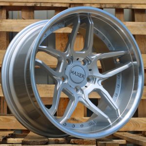 Jante HAXER 19x10 ET40 5x120 - Silver+Polished Lip