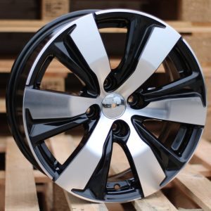Jante Peugeot 16x6,5 ET18 4x108 - Black Polished
