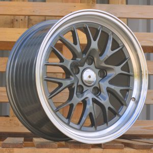 Jante RACIN 18x9 ET30 5x120 - Gun Metal+Polished Lip