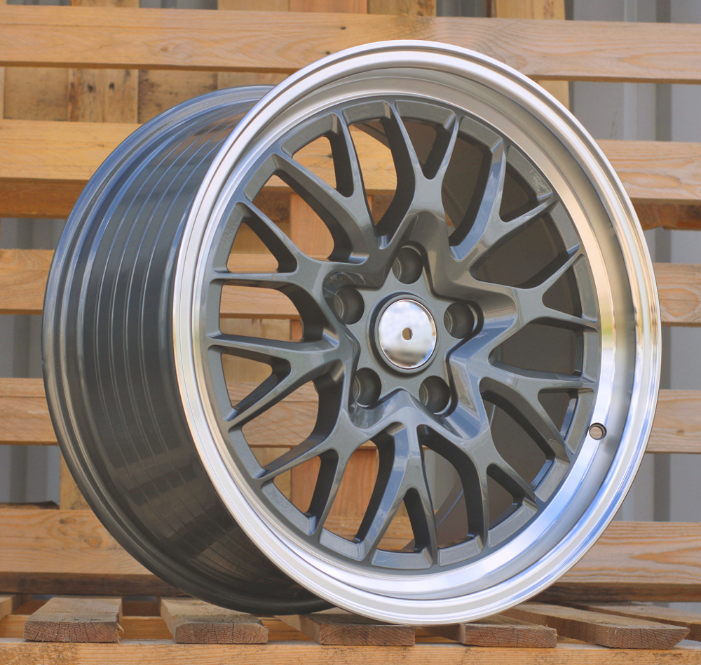Jante RACIN 18x9 ET30 5x120 - Gun Metal+Polished Lip