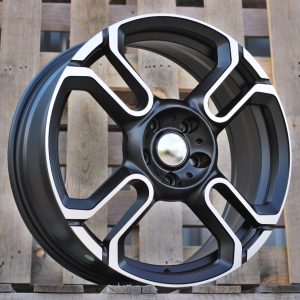 Jante Mini 18x7 ET54 5x112 - Black Polished Half Matt