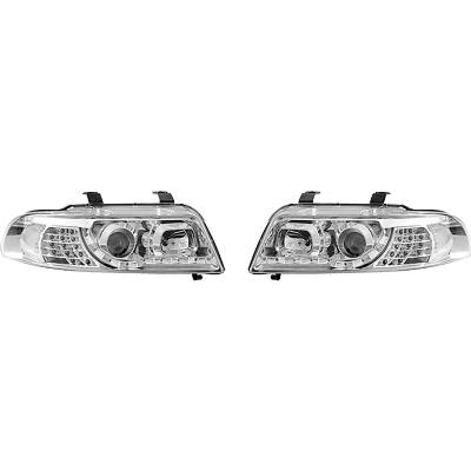 Jogo de faróis principais para Audi A4 Berlina/Avant (8D2) 99-00