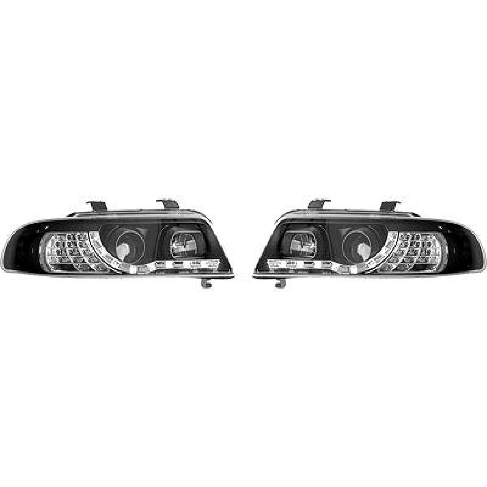 Jogo de faróis principais para Audi A4 Berlina/Avant (8D2) 99-00