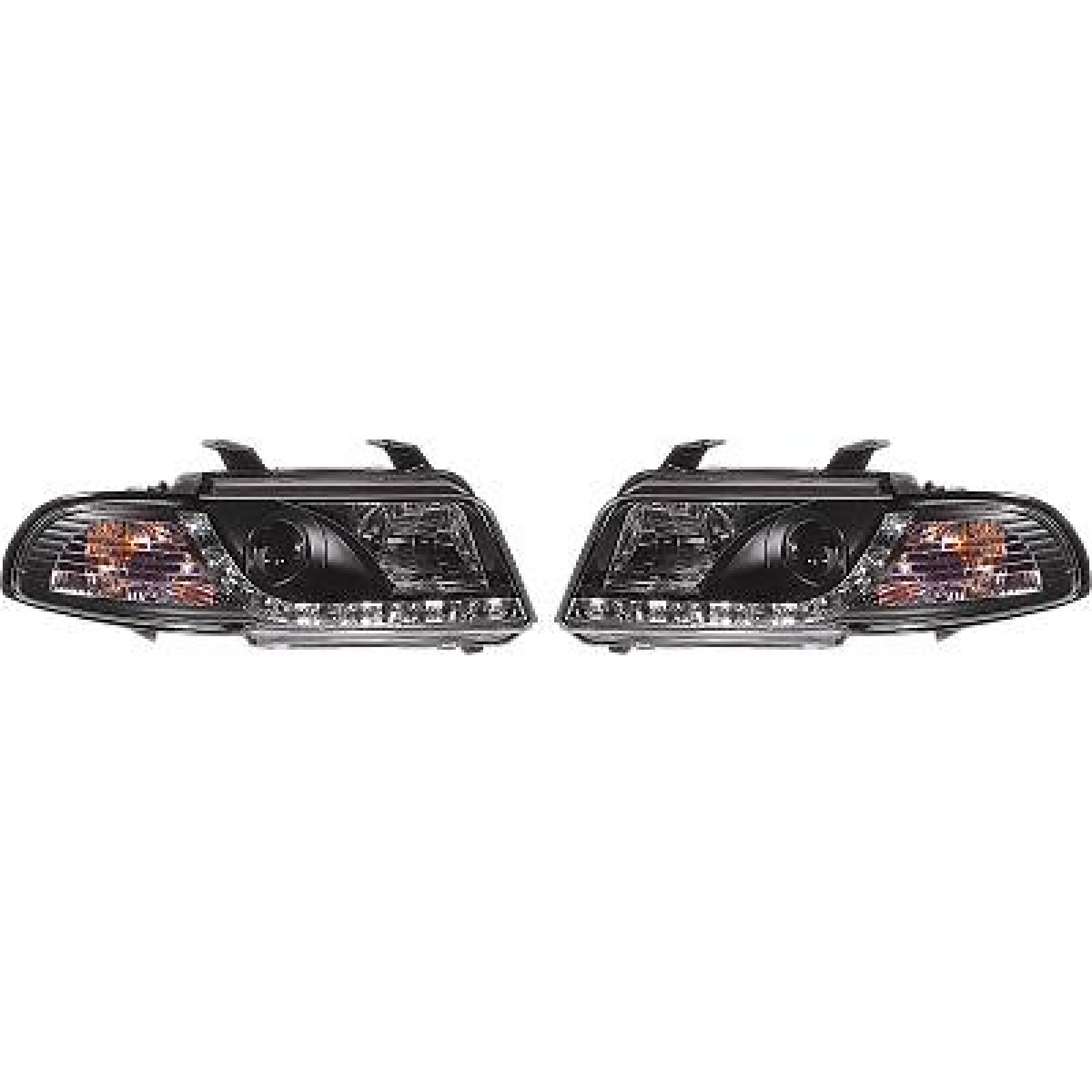 Jogo de faróis principais para Audi A4 Berlina/Avant (8D2) 99-00