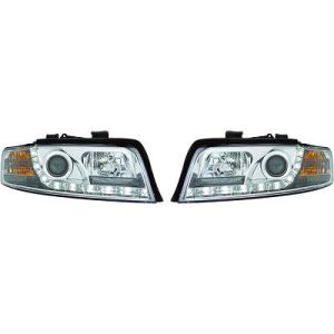 Jogo de faróis principais para Audi A4 Berlina/Avant (8E) 00-04