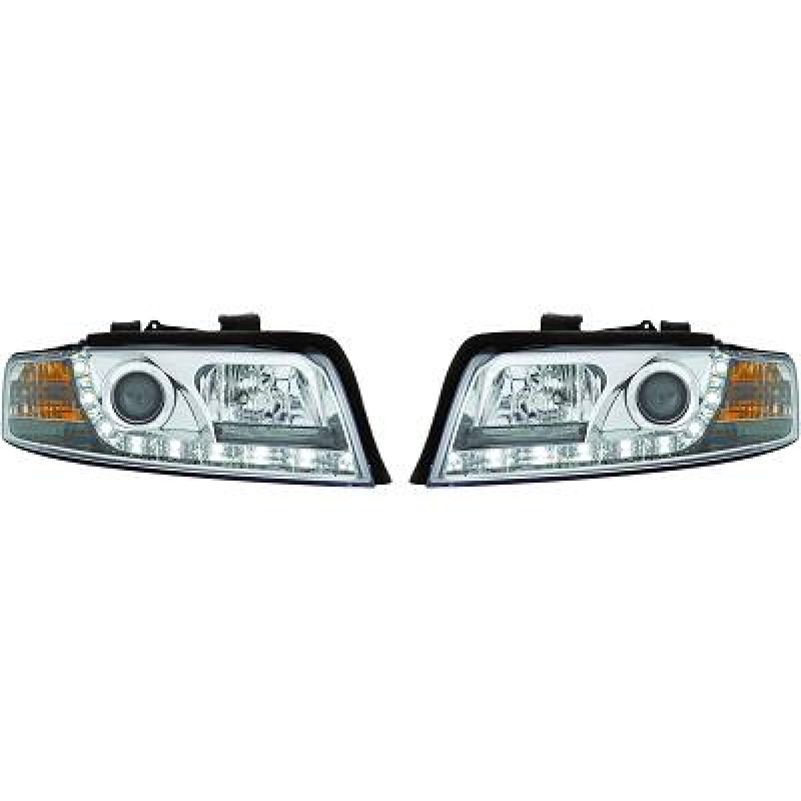 Jogo de faróis principais para Audi A4 Berlina/Avant (8E) 00-04