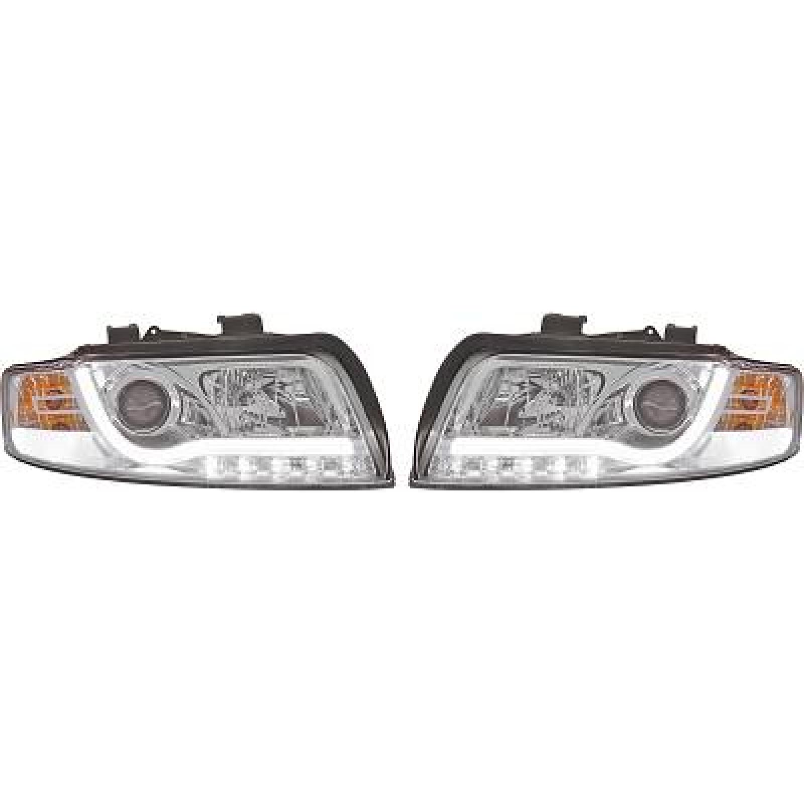 Jogo de faróis principais para Audi A4 Berlina/Avant (8E) 00-04