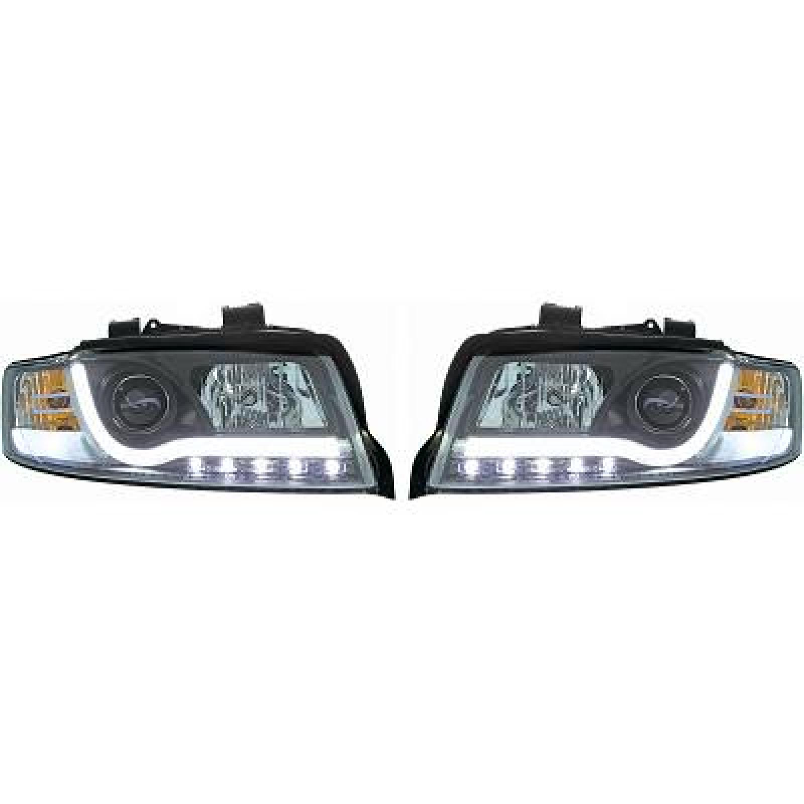 Jogo de faróis principais para Audi A4 Berlina/Avant (8E) 00-04