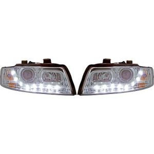 Jogo de faróis principais para Audi A4 Berlina/Avant (8E) 00-04
