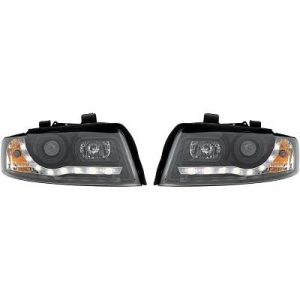 Jogo de faróis principais para Audi A4 Berlina/Avant (8E) 00-04