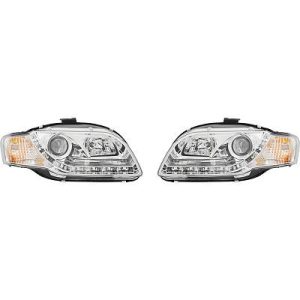 Jogo de faróis principais para Audi A4 Berlina/Avant (8E) 04-07