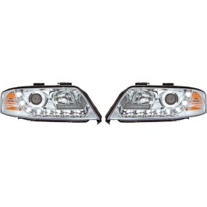 Jogo de faróis principais para Audi A6 (Typ 4B) 97-01
