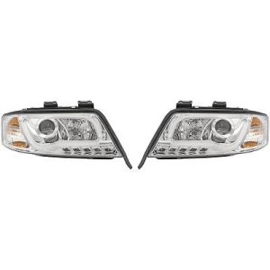 Jogo de faróis principais para Audi A6 (Typ 4B) 97-01
