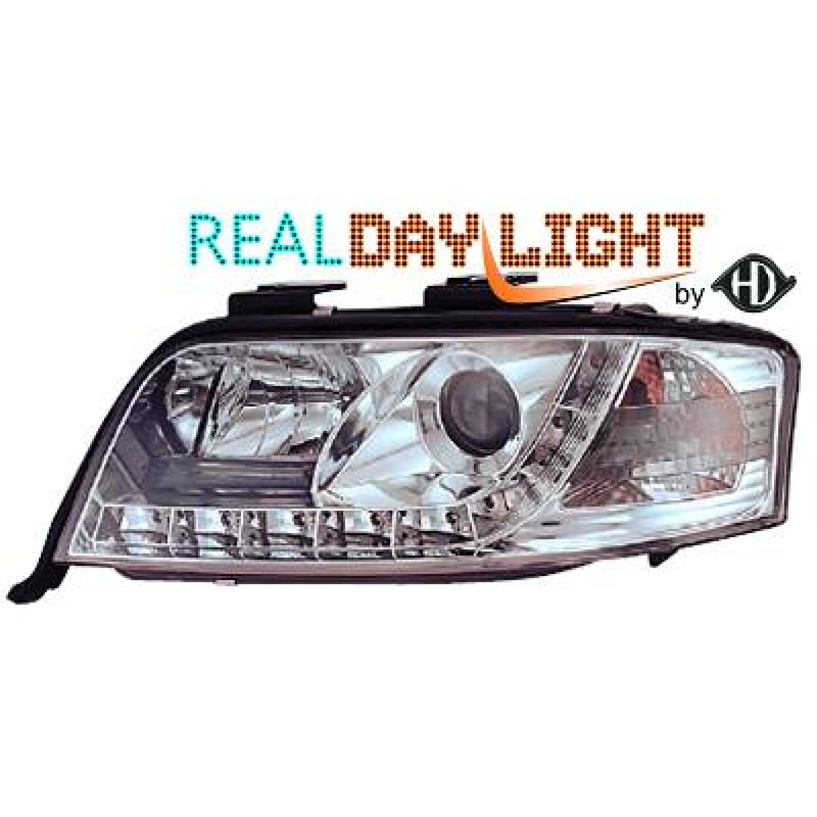 Jogo de faróis principais para Audi A6 (Typ 4B) 01-04