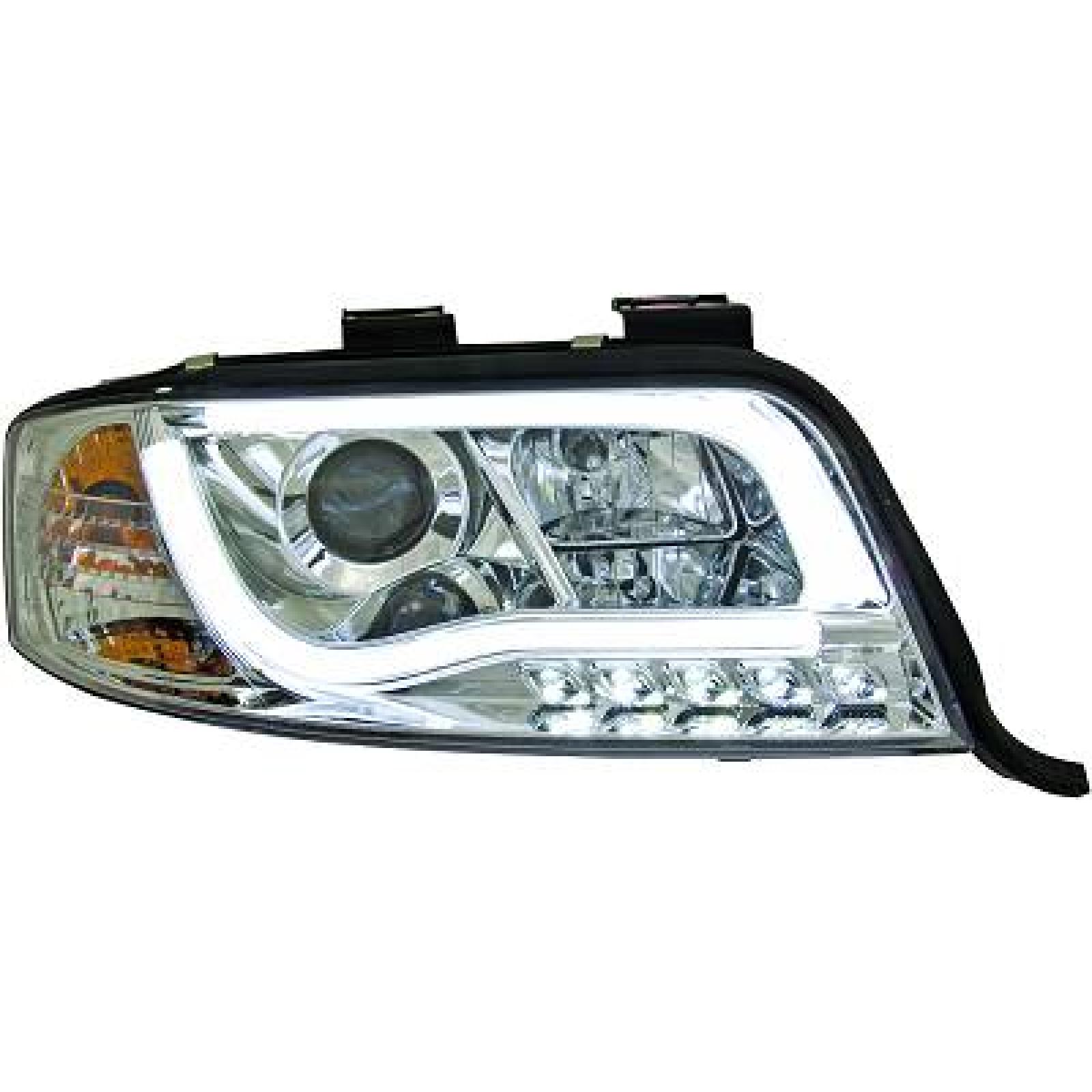 Jogo de faróis principais para Audi A6 (Typ 4B) 01-04