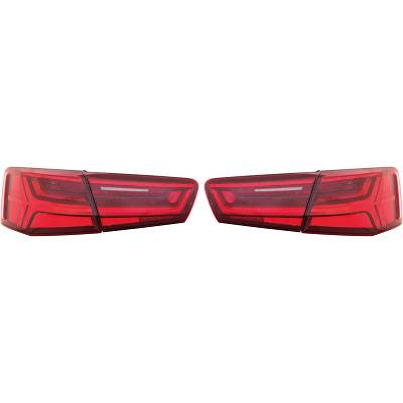 Jogo de farolins traseiros para Audi A6 11-14