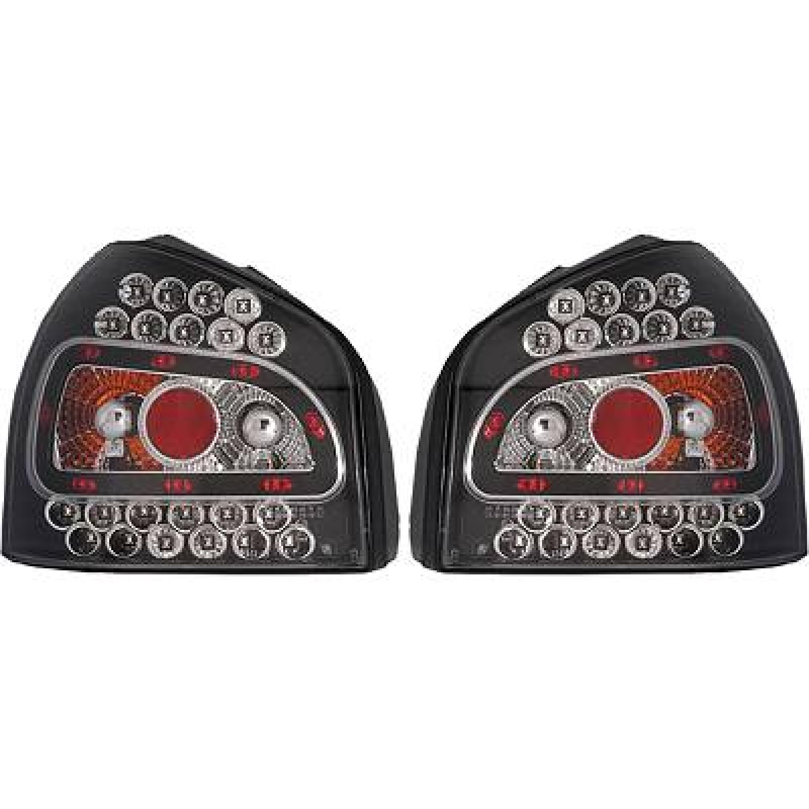 Jogo de farolins traseiros para Audi A3 96-03