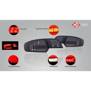 Jogo de farolins traseiros para Audi A3 03-08