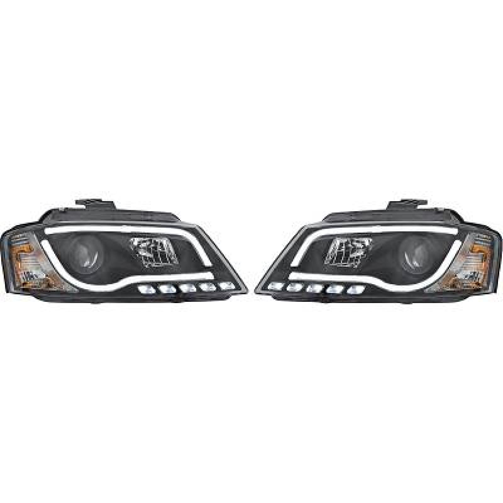 Jogo de faróis principais para Audi A3 Berlina/Sportb./Cabrio 08-12