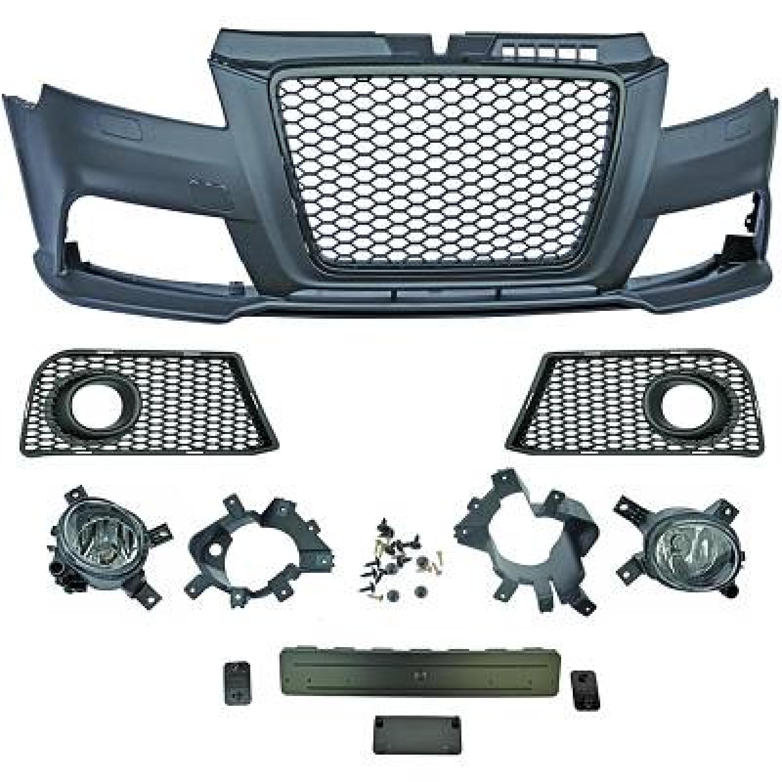 Pára-choques Dianteiro para Audi A3 Berlina/Sportb./Cabrio 08-12