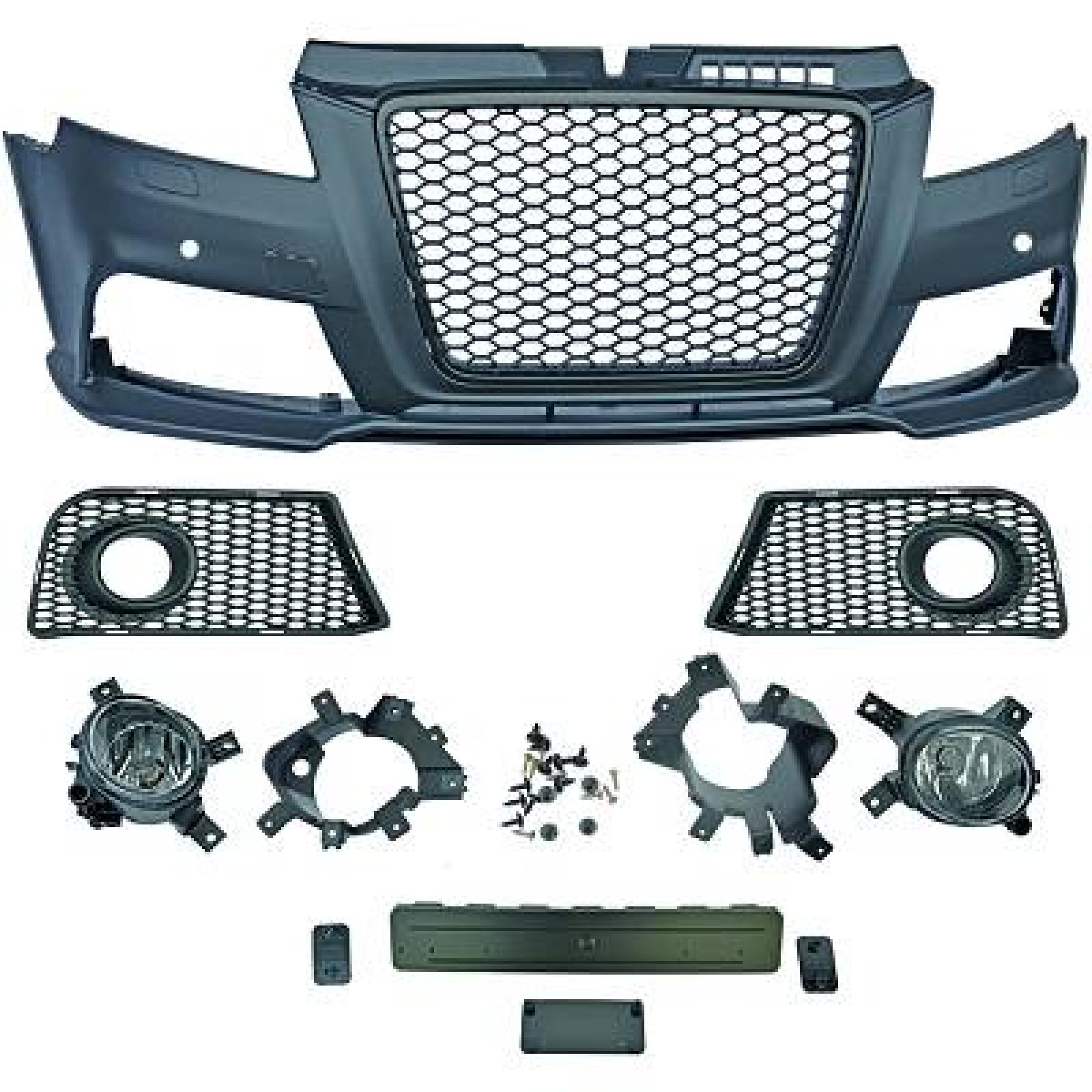 Pára-choques Dianteiro para Audi A3 Berlina/Sportb./Cabrio 08-12