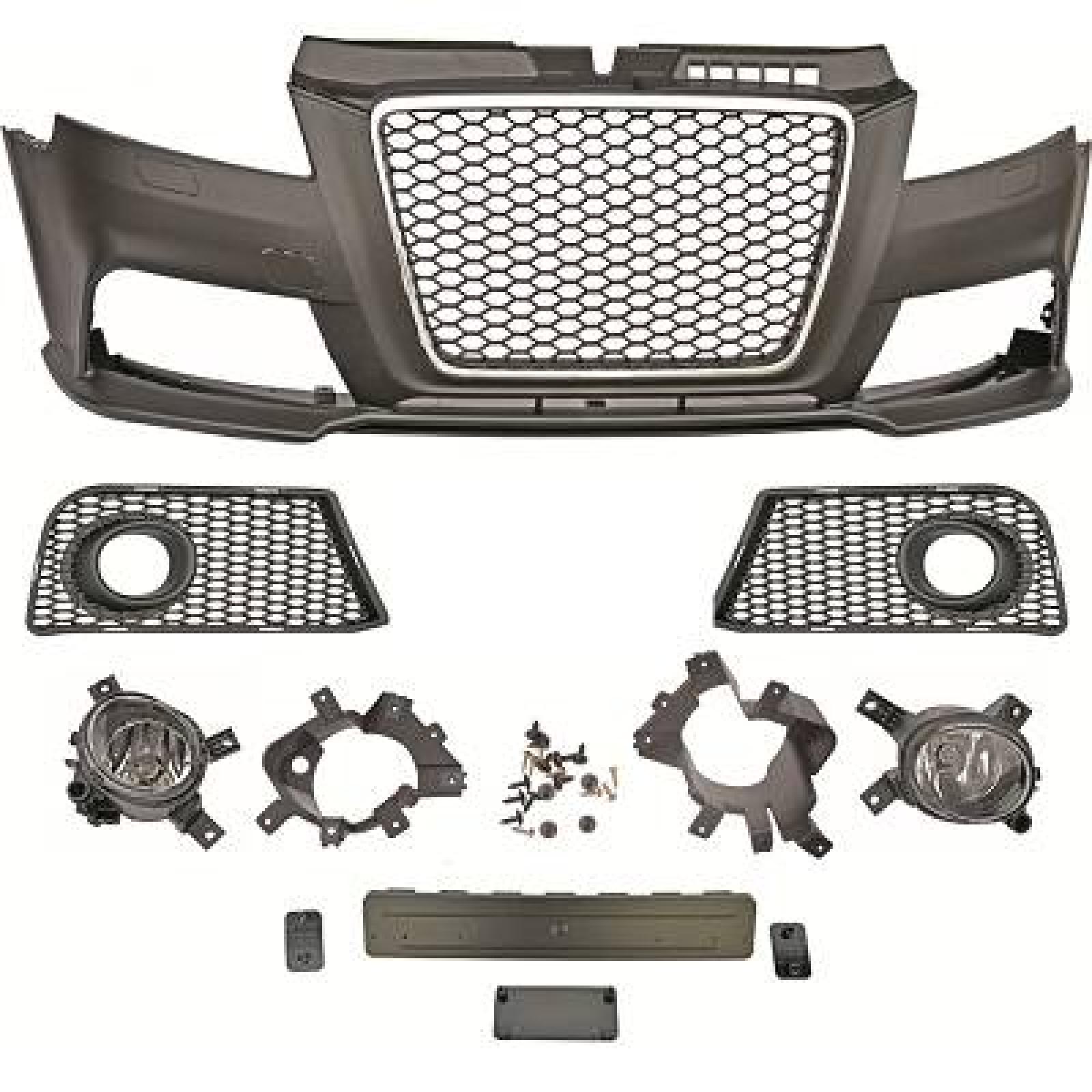 Pára-choques Dianteiro para Audi A3 Berlina/Sportb./Cabrio 08-12