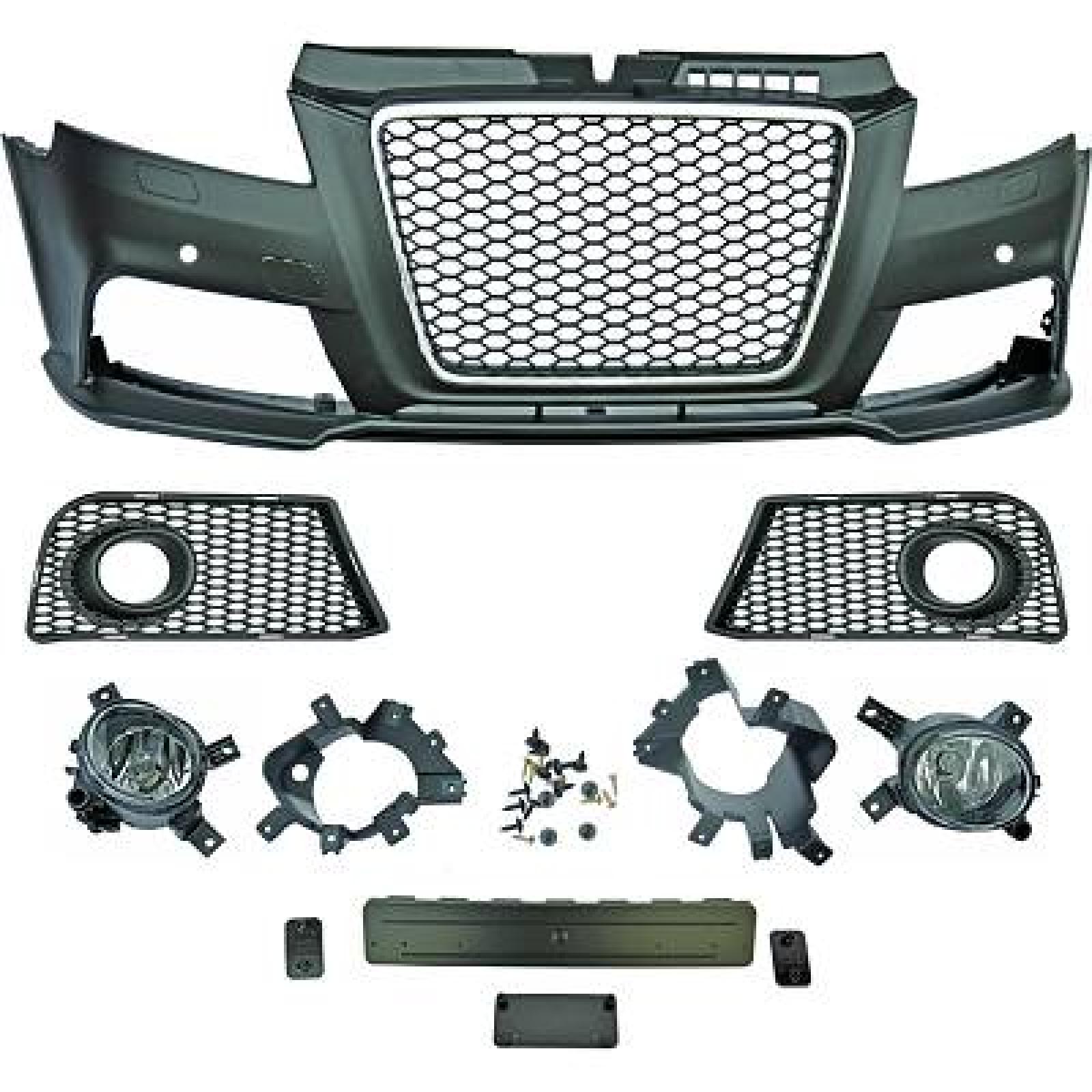 Pára-choques Dianteiro para Audi A3 Berlina/Sportb./Cabrio 08-12