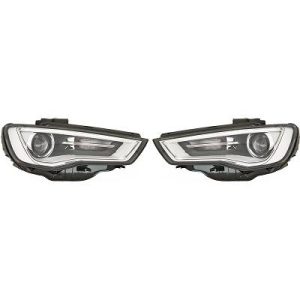 Jogo de faróis principais para Audi A3 Berlina/Sportb./Cabrio 12-16